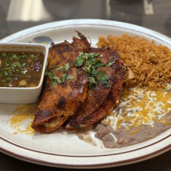 Pedro's Mexican Grille signature dishes Crispy Birria TacosPedros TacosSpecial Chimichanga